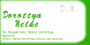 dorottya melke business card